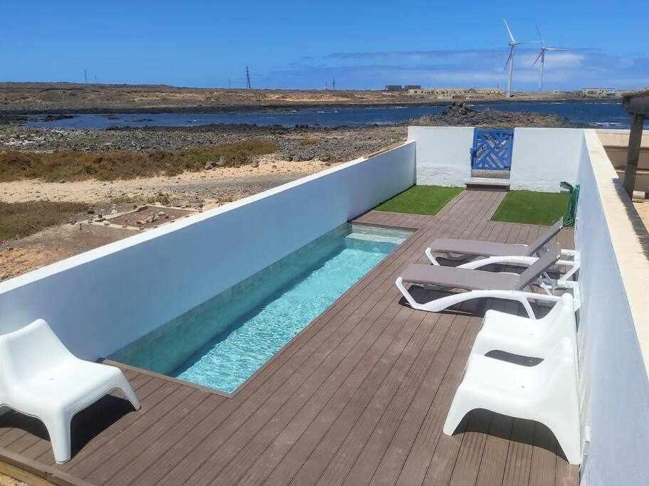Blue Breeze House With Pool Facing Sea Villa Corralejo Exteriör bild